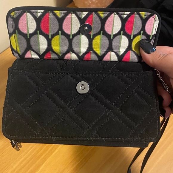 Vera Bradley Black Wallet/Wristlet - Picture 5 of 6